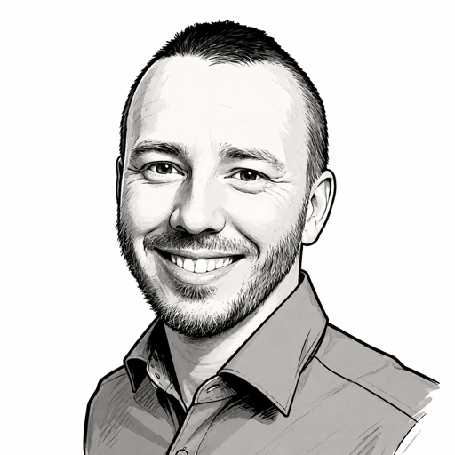 Porträt-Illustration des Gründers von WerkWorks